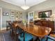 Traditional dining room with a large wooden table, chairs, and buffet, perfect for Gathering gatherings at 2400 Fairview Rd, Raleigh, NC 27608