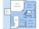 Second floor plan with a Gathering room, two bedrooms, a bathroom and an office/loft at 2612 Scarlet Sage Ct, Raleigh, NC 27613