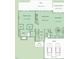 First floor plan with the primary bedroom, Gathering room, dining room, kitchen, laundry room, garage and porch at 2612 Scarlet Sage Ct, Raleigh, NC 27613