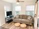 Cozy living room with neutral colors and natural light at 2907 University Dr, Durham, NC 27707