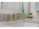 Close-up on bathroom sink featuring a brushed nickel faucet and decor at 3053 Roy Ct, Apex, NC 27523