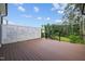 Spacious deck with railing and views of the backyard, perfect for entertaining at 3053 Roy Ct, Apex, NC 27523