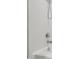 Close-up of shower with white subway tile, chrome fixtures, and clean design at 3304 Buck Run Trl, Wake Forest, NC 27587