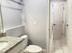 Bathroom featuring a toilet and vanity, with a shower and bathtub not fully visible at 3600 Trail 23 St, Durham, NC 27707