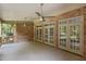 Spacious covered brick patio with multiple entry points from the interior of the home at 3600 Trail 23 St, Durham, NC 27707