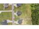 Aerial view of homes with large yards at 385 Jackson Pond Dr, Smithfield, NC 27577