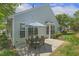 Outdoor patio area with a table and chairs, perfect for entertaining or relaxing at 400 Indian Elm Ln, Cary, NC 27519