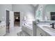 A view from the bathroom into the main bedroom at 405 Widdington Ln, Cary, NC 27519