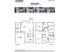 Detailed floor plan showcases the layout of this spacious home, including bedrooms, living areas, and garage at 413 Falls Bluff Dr, Wake Forest, NC 27587