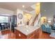 Open concept kitchen, dining and living area, perfect for entertaining at 425 Cottonseed Way, Durham, NC 27703