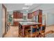 Spacious kitchen with a large center island, stainless steel appliances, and ample cabinet space at 502 Hillcrest Rd, Apex, NC 27502