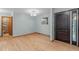Bright room with hardwood floors and fresh paint at 502 Hillcrest Rd, Apex, NC 27502