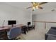 Functional loft space with dual workstations and comfortable seating at 504 Ashburn Ln, Durham, NC 27703