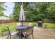 Backyard patio set and a grill at 5801 Hadrian Dr, Durham, NC 27703