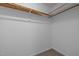 The closet offers basic hanging storage with a rod and shelf at 5801 Hadrian Dr, Durham, NC 27703