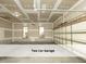 Spacious two-car garage awaiting personalization and finishing touches to suit your needs at 603 Red Cedar Cir, Durham, NC 27712