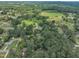 A home, from above, is surrounded by a dense canopy of trees, providing both privacy and shade at 705 Wilsons Mills Rd, Smithfield, NC 27577