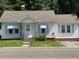 Charming one-story home with a well-manicured lawn, light blue shutters, and inviting front entrance at 906 Camden Ave, Durham, NC 27701