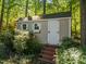 Charming outbuilding with a private entrance, offering additional storage or workshop space at 1 Gatesway Ct, Durham, NC 27707