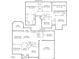 Detailed floor plan showcasing the layout of this two-story home with a garage and attic storage at 117 Drakewood Pl, Cary, NC 27518