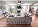 Spacious living room with hardwood floors, fireplace, and neutral decor at 118 Chestnut St, Durham, NC 27707