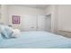 Bedroom featuring a queen bed and closet at 1409 Sage Tree Dr, Zebulon, NC 27597