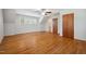 Spacious bedroom with hardwood floors and closet at 205 Northfield Dr, Raleigh, NC 27609