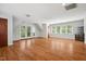Spacious bonus room with hardwood floors and access to balcony at 205 Northfield Dr, Raleigh, NC 27609