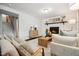 Living room with fireplace and comfortable seating at 205 Northfield Dr, Raleigh, NC 27609
