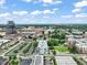 Scenic aerial view of the cityscape, showcasing the apartment building's location at 214 Hunt St # 701, Durham, NC 27701