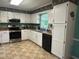 Clean kitchen features white cabinets, a black dishwasher, and stainless steel oven at 2257 Delaney Dr, Burlington, NC 27215
