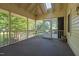 Charming screened porch with a skylight, offering a serene outdoor living space at 2257 Delaney Dr, Burlington, NC 27215