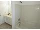 Clean bathroom featuring a shower and tub combination at 2662 Walas Ct, Creedmoor, NC 27522