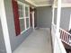 Cozy front porch with space for seating at 2662 Walas Ct, Creedmoor, NC 27522