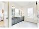 Bright bathroom featuring double vanity, modern lighting, and neutral finishes that create a relaxing space at 322 S Dixon Ave # R, Cary, NC 27511