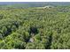 Aerial perspective showcasing the expansive wooded property, offering a sense of privacy and tranquility at 5216 Woods End Rd, Hillsborough, NC 27278