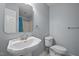 Cozy bathroom featuring vintage sink, toilet and fixtures, creating a functional space at 5216 Woods End Rd, Hillsborough, NC 27278