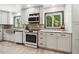 Well-lit kitchen featuring sleek countertops, modern appliances, and classic white cabinetry at 6022 Little Creek Church Rd, Clayton, NC 27520