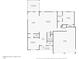 Detailed first floor plan featuring a living room, kitchen, dining room, and garage at 7809 Chestnut Branch Ct, Raleigh, NC 27612