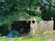Exterior of dilapidated shed in backyard at 94 Bynum Church Rd, Pittsboro, NC 27312