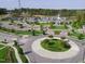 Aerial view of community center with lush landscaping and convenient parking at 1019 Santiago St, Durham, NC 27703