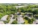 Aerial view of a residential community with lush green landscaping and ample parking at 1076 Kelso Ln, Burlington, NC 27215