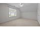 Bedroom with neutral carpet, window with blinds, and a ceiling fan at 110 Bonhill Ct, Apex, NC 27502