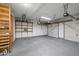 This spacious garage has ample storage and a garage door opener at 110 Bonhill Ct, Apex, NC 27502