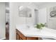 Bathroom featuring a vanity with sink, mirror, and a plant as decor at 1203 First Street Ext, Nashville, NC 27856