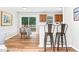 Bright kitchen bar with views of the patio and deck through sliding glass doors at 1203 First Street Ext, Nashville, NC 27856