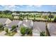 Aerial view of the property highlighting the neighborhood and surroundings at 1204 E Rosedale Creek Dr, Durham, NC 27703