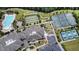 Expansive community amenities include a pool, tennis courts, bocce ball, clubhouse, and walking paths at 1204 E Rosedale Creek Dr, Durham, NC 27703