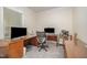 Home office space perfect for remote work, featuring a desk area and natural lighting at 1204 E Rosedale Creek Dr, Durham, NC 27703