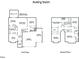 Detailed floor plan showcasing the layout of the first and second floors of the house at 1413 Lily Creek Dr, Cary, NC 27518